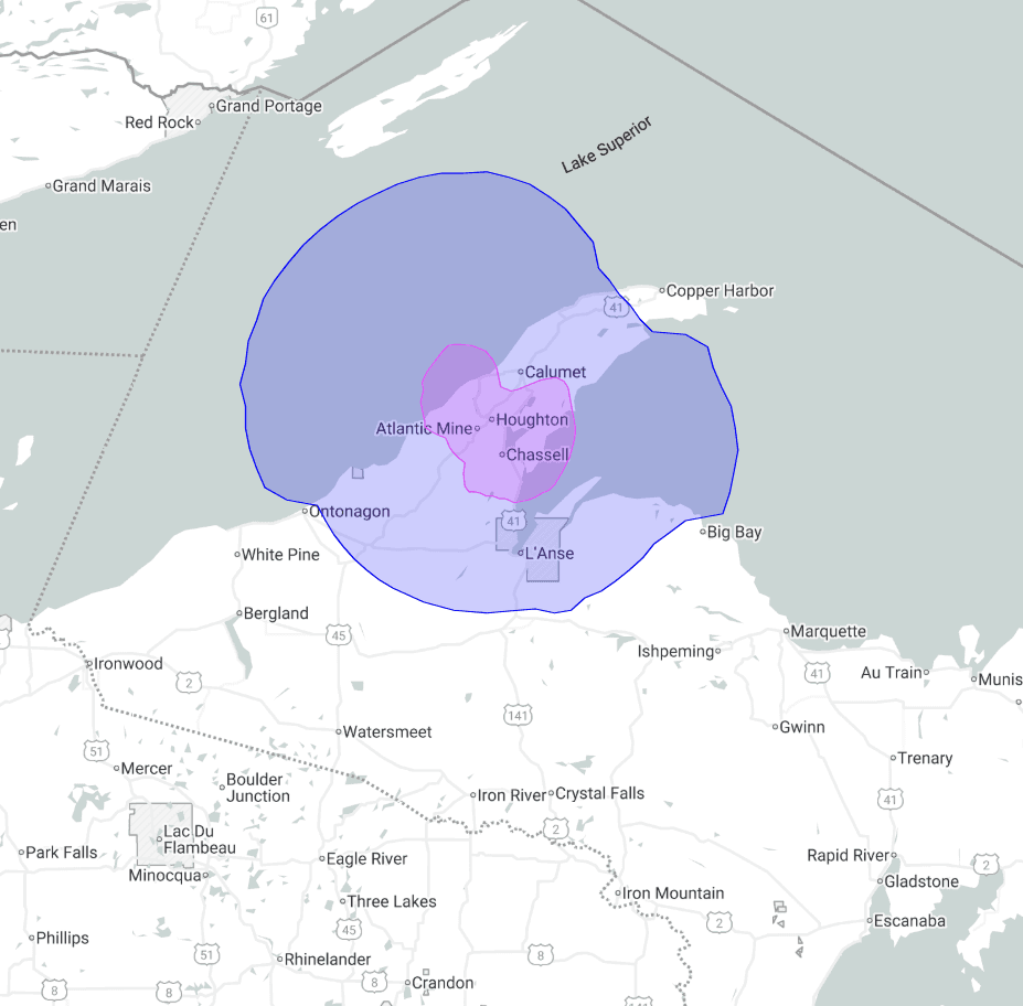 WMPL Coverage Map