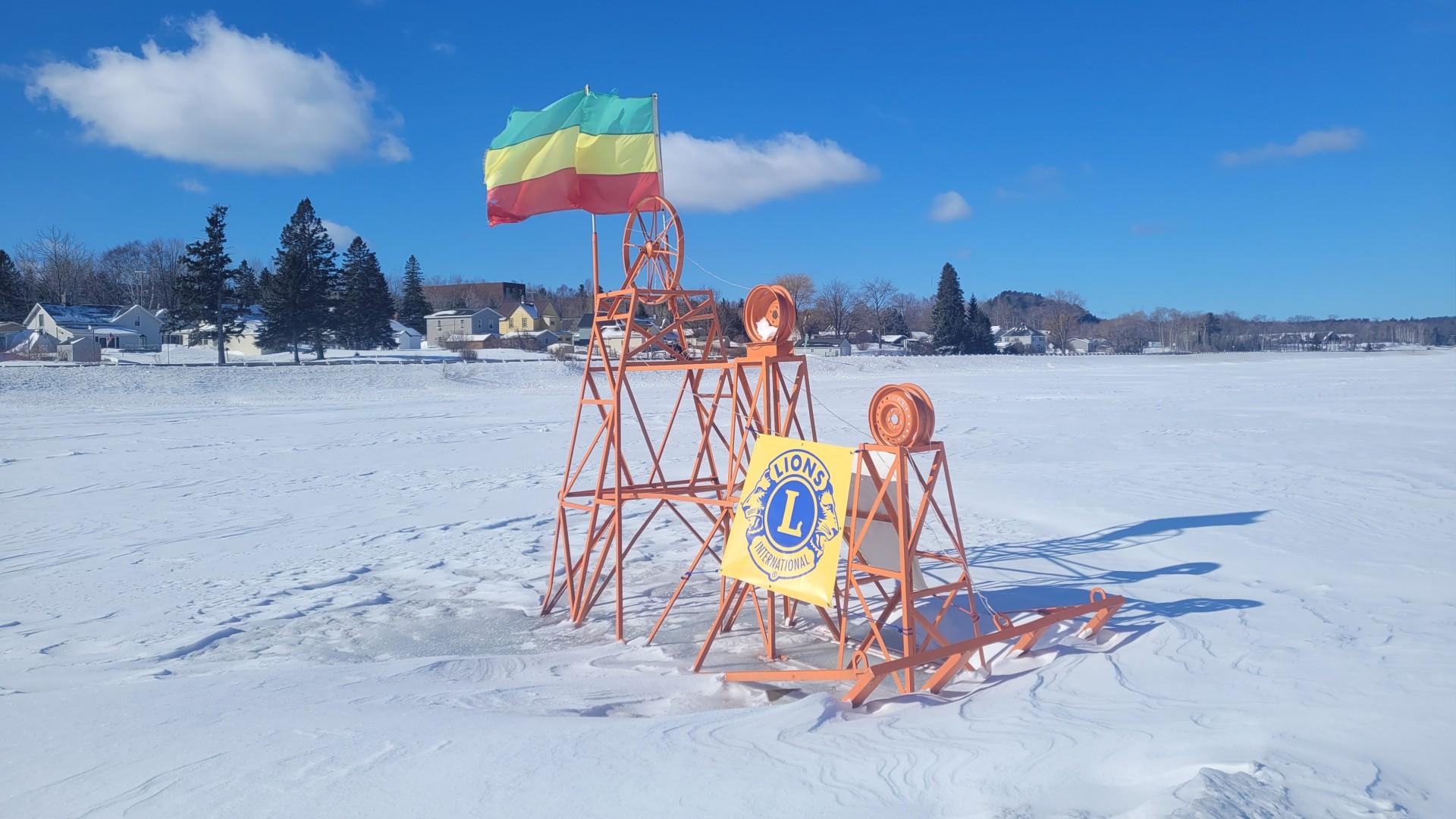 UP residents bet on start to spring, when a structure falls through ice